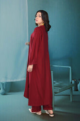 2-Pc Leather Slub Shirt With Qlot Slub Leather Trouser CPG22-75